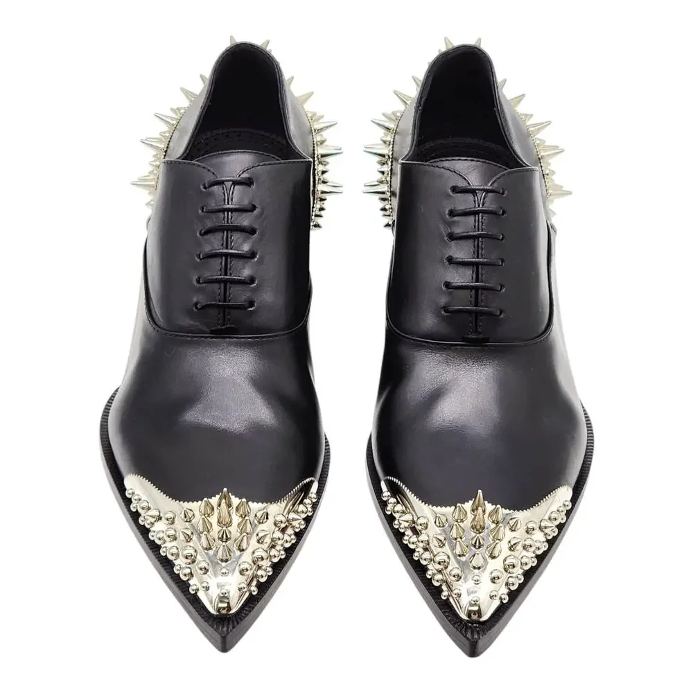 Christian Louboutin Cheliviss Meteor Leather Oxford Shoes EU 41 US 8 - $2695